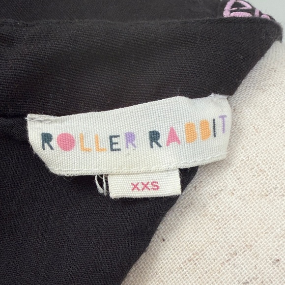 Roller Rabbit Black Lucena Embroidered  Naema Dress - Picture 5 of 5